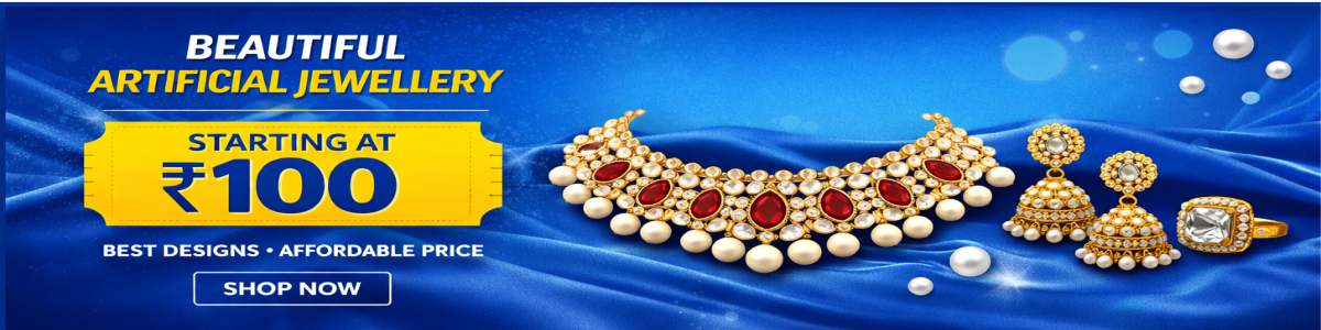 artificial jwellery starting at 100 rupees